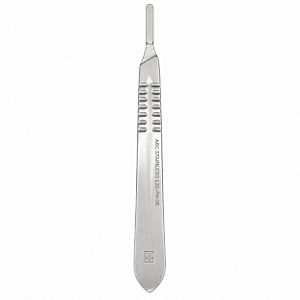 Cabo de Bisturi Nº 4 em Aço Inox 14cm ABC Instrumentos
