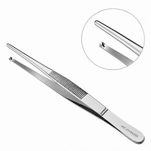 Pinça Dente de Rato 18cm ABC em Aço Inox Cirúrgico