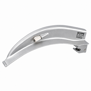 Lâmina para Laringoscópio Macintosh nº 0 Curva LED Aço Inox Neonatal - Scope Medical SM-1210