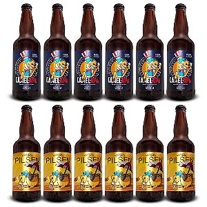 Fardo Cervejas Camel APA + Pilsen / 12 Garrafas 500 ml