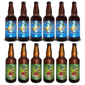 Fardo Cervejas Munich Helles + Camel IPA / 12 Garrafas 500 ml