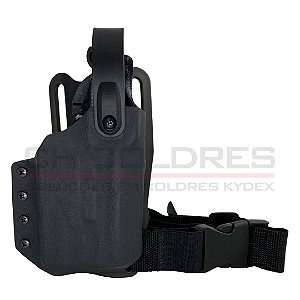 COLDRE KYDEX OWB 2R - EXTERNO - CZ P10C | LANTERNA (OLIGHT MODELOS PL)