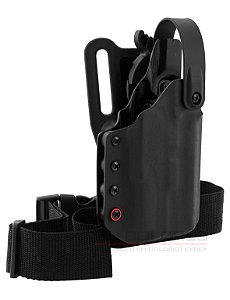 COLDRE KYDEX OWB 2R - EXTERNO – TAURUS TS9 | LANTERNA (OLIGHT MODELOS BALDR)