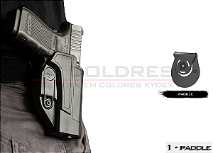 COLDRE OWB - EXTERNO - ORPAZ C-SERIES - NIVEL II - GLOCK G19 G23 G25