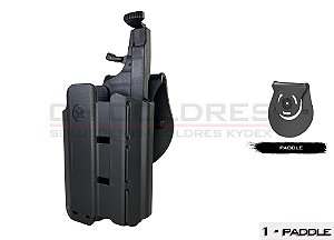 COLDRE OWB - ORPAZ T-40X - SMITH & WESSON M&P 2.0 | LANTERNA ROBUSTA