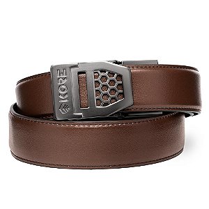 CINTO UNISEX - X6 GUNMETAL BUCKLE | LEATHER GUN BELT 1.5" - KORE ESSENTIALS
