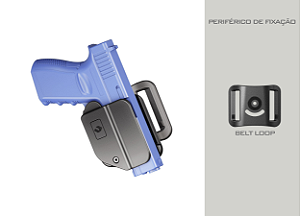 COLDRE OWB GLOCK G19 G17 G22 G23 G30 G31 G34 G45 - EZ - FORWARD DRAW - ORPAZ