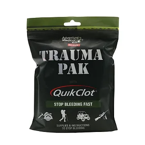 KIT DE PRIMEIROS SOCORROS KIT MÉDICO DE AVENTURA TRAUMA PAK COM QUIKCLOT - ADVENTURE MEDICAL KITS