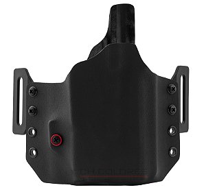 COLDRE KYDEX OWB 1R - EXTERNO - GLOCK G17 G22 G31 MOS | LANTERNA PL MINI 3