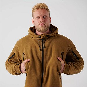 JAQUETA TÁTICA - PATRIOT JACKET DOUBLE FLEECE - HELIKON TEX - COYOTE - G