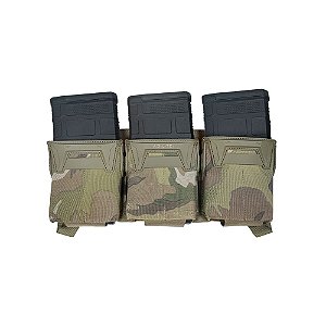 PORTA CARREGADOR TRIPLO - 762x51 / .308 - TRIPLE PINCER PLACARD - MULTICAM® - AGILITE