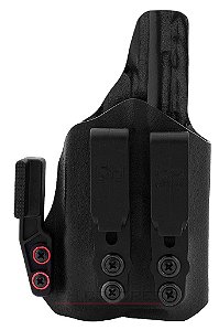 COLDRE KYDEX IWB D.OVERHOOK - INTERNO - GLOCK G22 G5 (.40) | LANTERNA GLOCK GTL ll