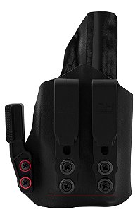 COLDRE KYDEX IWB D.OVERHOOK - INTERNO - TAURUS TS9 | LANTERNA OLIGHT PL X