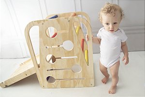 COMBO 🎁 20%Off 🎁 Pikler+Montessori | IQBench + Toddler Playset Gym