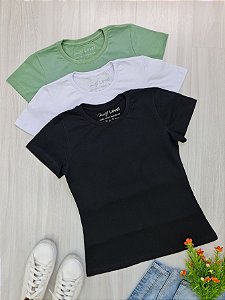 KIT 3 GOLA REDONDA FEMININA MENTA 10% OFF