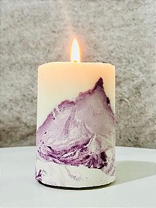 Vela Concreto Lavanda