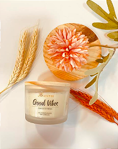 Vela Good Vibes Clássica Cascas e Folhas