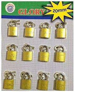 CADEADO 20 MM CARTELA COM 12 UN - PREÇO DE REVENDA R$ 7,00