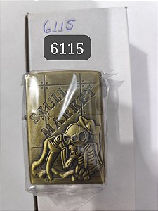 ISQUEIRO TIPO ZIPPO METAL SEM FLUÍDO MODELO 6115