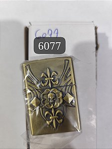 ISQUEIRO TIPO ZIPPO METAL SEM FLUÍDO MODELO 6077