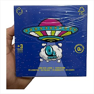 SEDA O2 BRANCA LONGA DISPLAY COM 25 LIVRETOS DE 35 FOLHAS