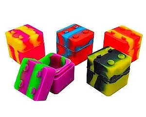 SLICK SILICONE QUADRADO 3X3 CM- CORES DIVERSAS