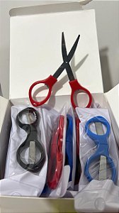 TESOURA DOBRAVEL CABO DE PLASTICO COLORIDO --- VALOR DA UNIDADE