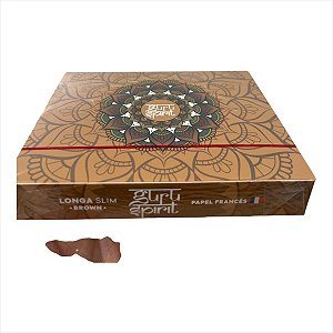 SEDA GURU  SPIRIT BROWN  LONGA  SLIM DISPLAY COM 20 LIVRETOS