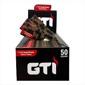 SEDA GTI BROWN PEQUENA MINI DISPLAY COM 50 UNIDADES DE 50 FOLHAS CADA