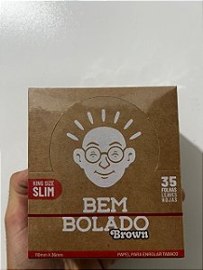 SEDA BEM BOLADO BROWN SLIM DISPLAY COM 50 LIVRETOS DE 35 FOLHAS