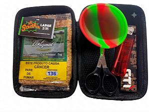 CASE GRANDE  , CUIA , ISQUEIRO , TESOURA SEDA E PITEIRA  E TABACO