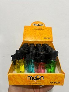 ISQUEIRO MAÇARICO MOON DISPLAY COM 20 UNIDADES