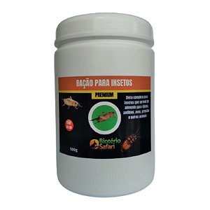 Ração Premium Safari Para Insetos, Grilos Baratas 500g