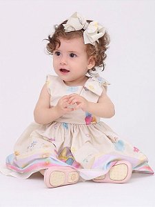 Vestido Taci Arco-íris Baby