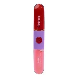 Batom & Gloss Duo Mood Ruby Rose - LD01