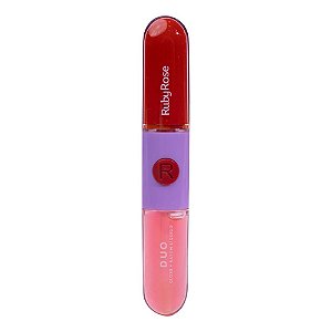 Batom & Gloss Duo Mood - LD02 - Ruby Rose