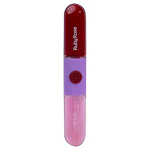 Batom & Gloss Duo Mood - LD05 - Ruby Rose