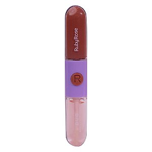 Batom & Gloss Duo Mood - LD08 - Ruby Rose