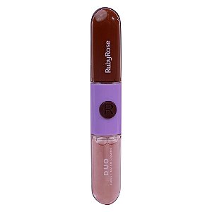 Batom & Gloss Duo Mood - LD10 - Ruby Rose