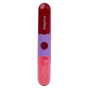 Batom & Gloss Duo Mood - LD12 - Ruby Rose
