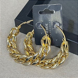 Brinco de Corrente Cor: Dourada