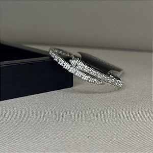 Pulseira de Cobra com Pedrarias Cor: Prata