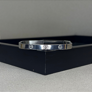 Bracelete Retangular AC Cor: Prata