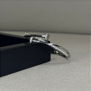 Bracelete Martelo AC Cor: Prata