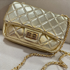 Bolsa Italy Cor: Dourado