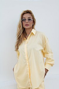 Maxi camisa tricoline