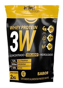 Whey Protein 3w Active Nutrition Refil 2kg