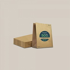 Saco de Papel Kraft Liso Delivery - 18x30x10,5cm - 50un