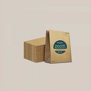 Saco de Papel Kraft Liso Delivery - 18x30x10,5cm - 200un