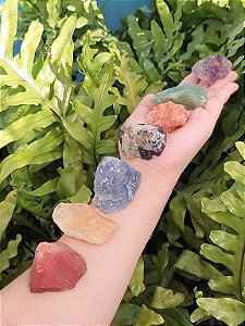 Kit  Pedras 7 Chakras